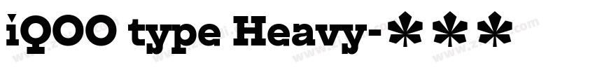 iQOO type Heavy字体转换 iQOO type Heavy字体转换